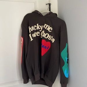 Kanye West sweatshirt.